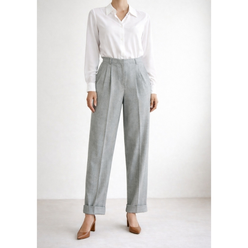 Vintage Joan and David High-waisted Womens  Wool Pants Size‎ 10 Lined Preppy 80s